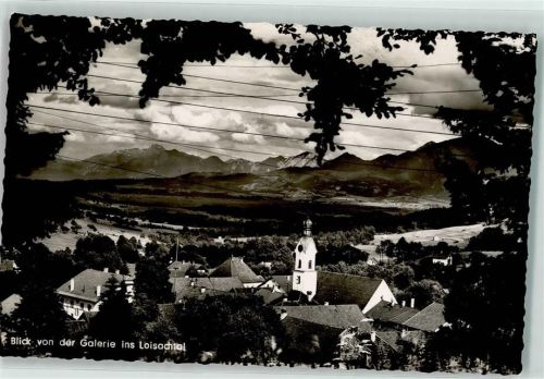 Bad Kohlgrub Blick von der Galerie ins Loisachtal Kirche