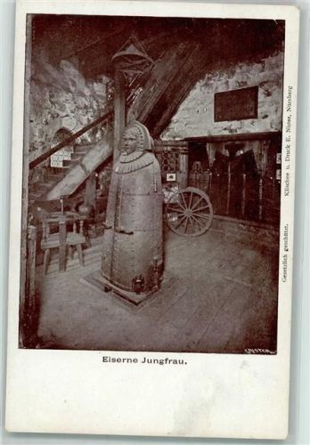 Nürnberg 1925 Eiserne Jungfrau AK