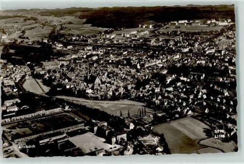 Ansbach Fliegeraufnahme