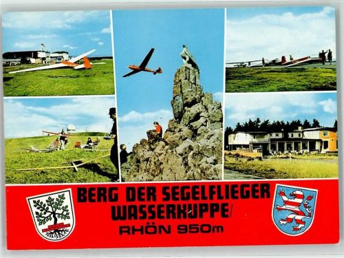 Poppenhausen Berg der Segelflieger Wasserkuppe Fliegerdenkmal Modelflugzeug