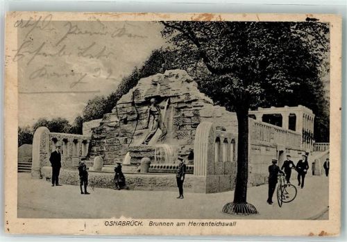 Osnabrück 1918 Herrenteichswall Brunnen
