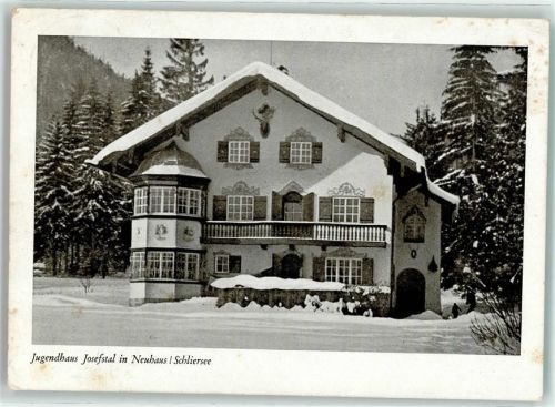 83727 W8162 Neuhaus b Schliersee Foto AK Jugendhaus Josefstal