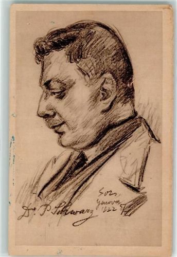 Genova 1908 Dr. P. Schwarz sign. Ort handschriftlich