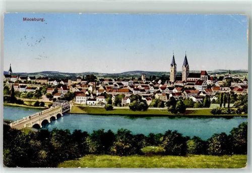 Moosburg Kirche St. Johannes Kirche St. Katulus Isarbrücke