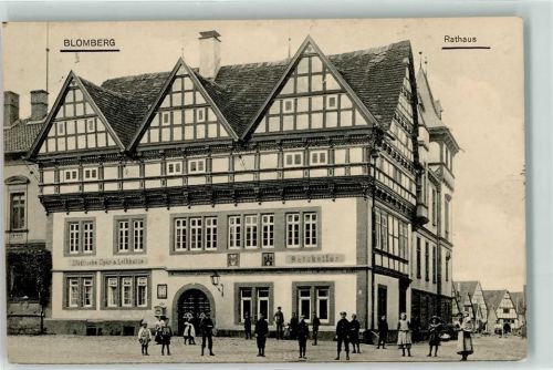 Blomberg Rathaus Städtische Spar- u. Leihkasse Ratskeller