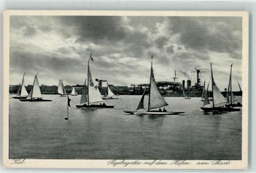 Kiel Segelregatta auf dem Hafen am Start