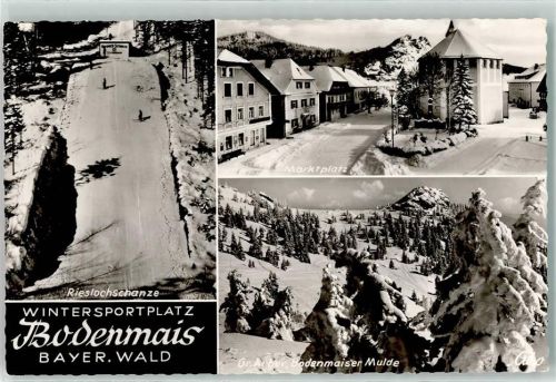 Bodenmais Riesloch Schanze Marktplatz Winter