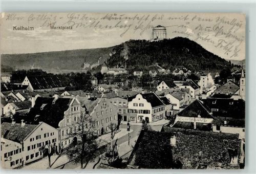 Kelheim Marktplatz Wetteruhr Befreiungshalle