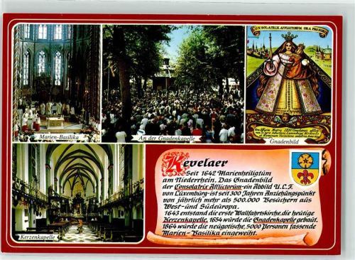 Kevelaer Marien Basilika an der Gnadenkapelle Gnadenbild Kerzenkapelle Wappen