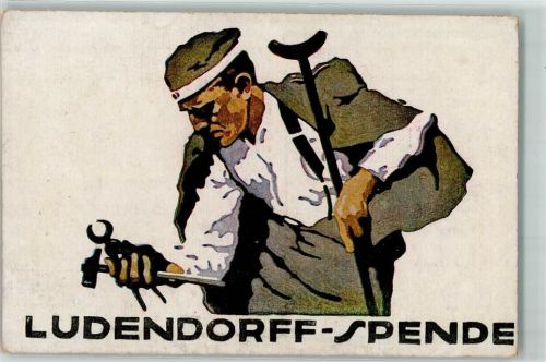 1918 WK I Ludendorff Spende AK