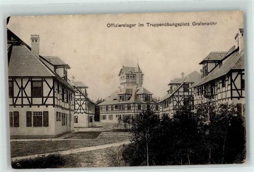 Grafenwöhr 1916 Offizierslager im Truppenübungsplatz