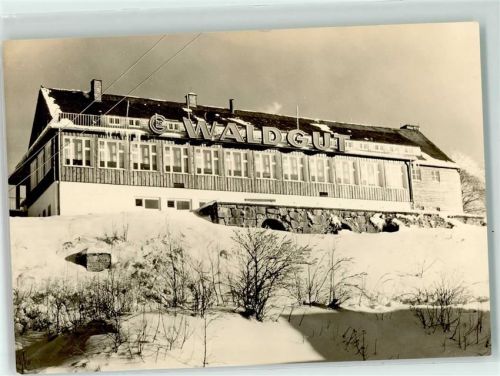 08248 O9650 Klingenthal Gebrauchsspuren HO Hotel Waldgut Winter