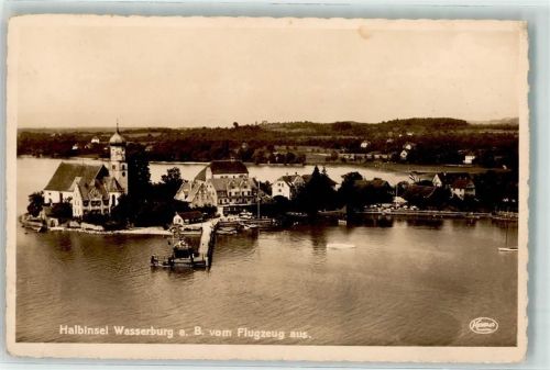 Wasserburg Halbinsel Wasserburg Hotel Krone Fliegeraufnahme