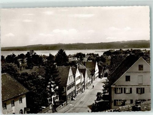 Dießen Blick gegen das Ostufer mit Klosterkirch Andechs