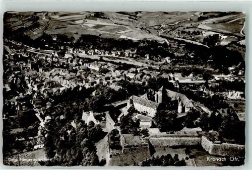 Kronach Fliegeraufnahme Veste Rosenberg