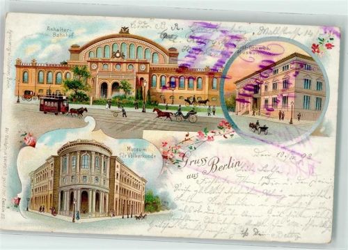 10115 W1000 Kreuzberg 1898 - Anhalter Bahnhof Kunstgewerbe Museum Museum für Völkerkunde