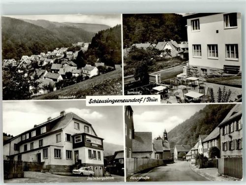 Schleusingerneundorf Steinbergblick Auto Hauptstraße