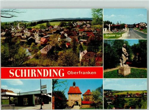 Schirnding Grenzübergang CSSR Grenzbahnhof Tankstelle Skulptur Hohenberg