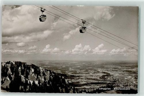 Lenggries Brauneckbahn Blick nach Norden Isarabwärtz