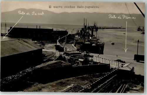 Sisak Porto di Susak Porto di Fiume Nuovo Confine Italo-Jugoslavo
