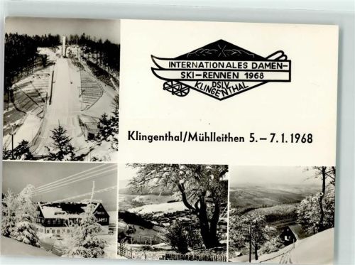 Mühlleithen Intern. Damen-Ski-Rennen 1968 Sprungschanze Winter