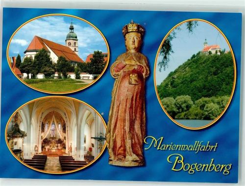 Bogen Wallfahrtskirche Kircheninneres Madonnenfigur