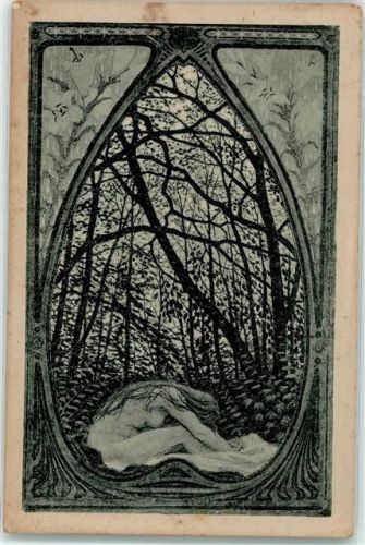 1924 Nr. 31 Dämmerwellen Jugendstil AK