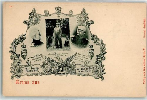 1898 Sprüche von Bismarck Erinnerung AK