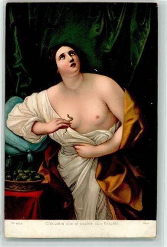 Nr. 29860 - Cleopatra che si uccide con aspide AK Erotik