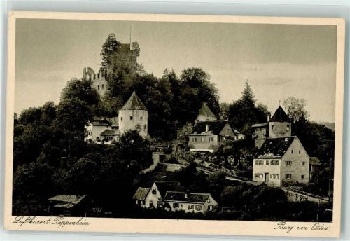 Pappenheim Burg von Osten WK II Unterschrift
