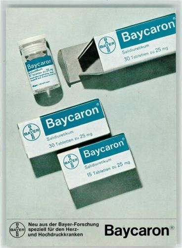 Pharma Bayer - Tabletten Baycaron gegen Bluthochdruck - Bestellkarte