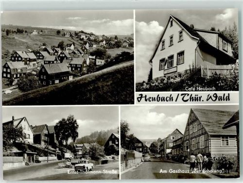 Heubach Ernst Thälmann Straße am Gasthaus Zur Erholung