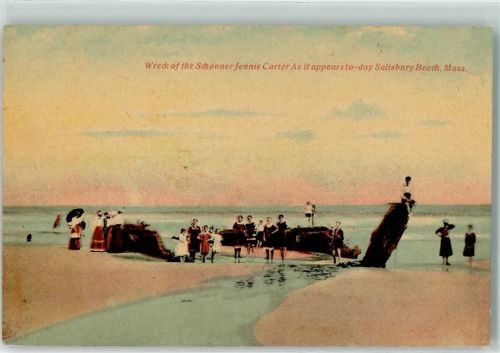 1910 Schiffe Wrack des Schooner Jennie Carter