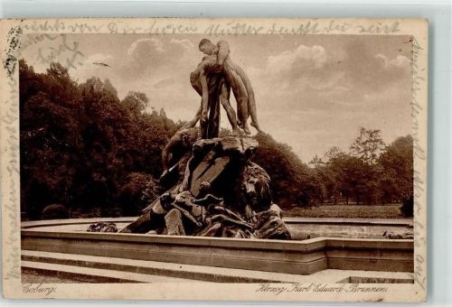 Coburg Herzog Karl Eduard Brunnen