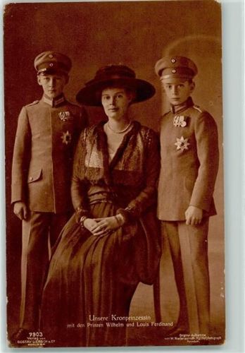 mit Prinz Wilhelm und Louis Ferdinand