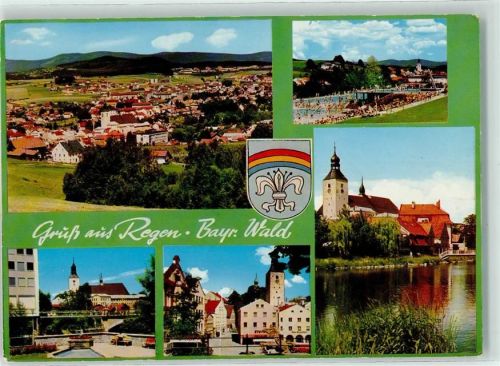 Regen Schwimmbad Pfarrkirche Wappen