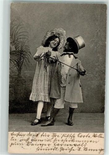 1905 Kinder Tanz Zylinder - Lichtdruck AK