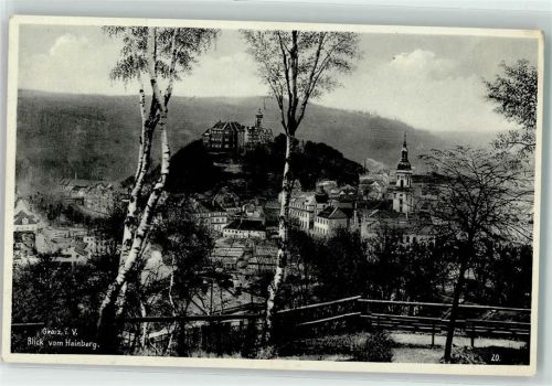 Greiz Hainberg Aussichtsplatz Oberes Schloß