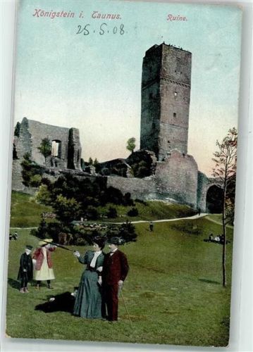 Königstein 1908 Ruine