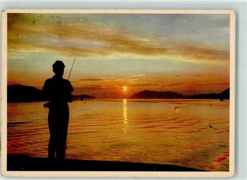 Sortland Mitternachtssonne Angler