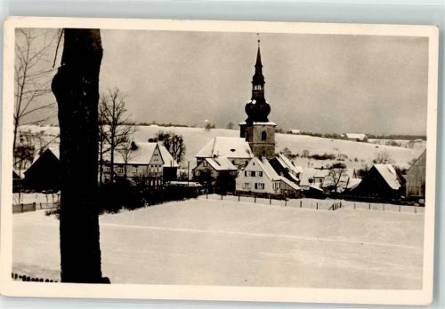 Hutschdorf Kirche Winter Schnee