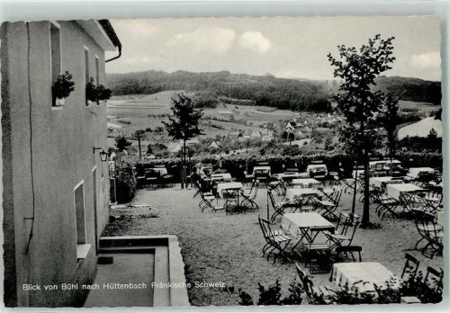 Hüttenbach Gasthaus zu den Linden Bühl Fränkische Schweiz Terrasse