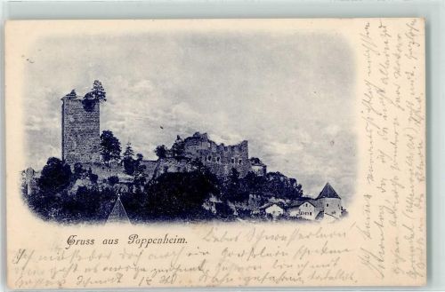Pappenheim 1898 Burg Ruine