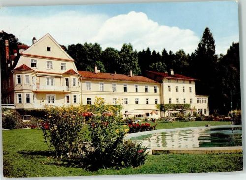 Wartenberg Sanatorium Wartenberg Garten Teich Springbrunnen
