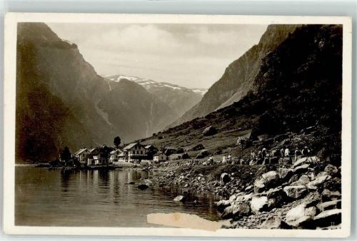 Gudvangen Ufer Berge Steine
