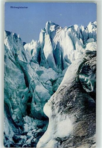 Rhonegletscher Verlag Goetz Nr. 5777 Rückseite Stempel : Eisgrotte Grotte du Glacier du Rhone