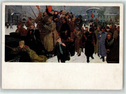 Februarrevolution beendete die Zarenherrschaft 1917 La revolution du Fevrier 1917 sign. Kousnetzoff