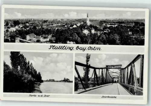 Plattling Bahnstellhäuschen Isar Isarbrücke