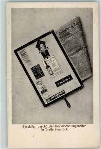 Reklamezeitungshalter in Dreifarbendruck Werbung Zeitung