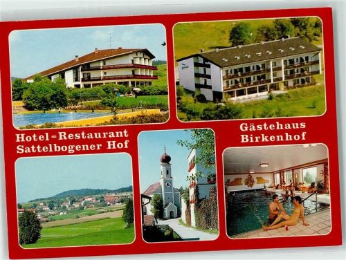 Sattelbogen Hotel Sattelbogener Hof Gästehaus Birkenhof Schwimmbad Kirche